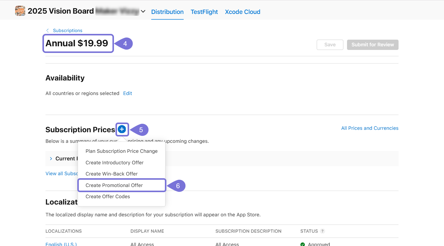 Image showing the Promotional Offers configuration modal